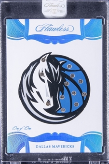 2018-19 Panini Flawless NBA Logo Gems #TLG-LD Luka Doncic Embedded Diamond Logo Rookie Card (1/1) - PANINI ENCASED